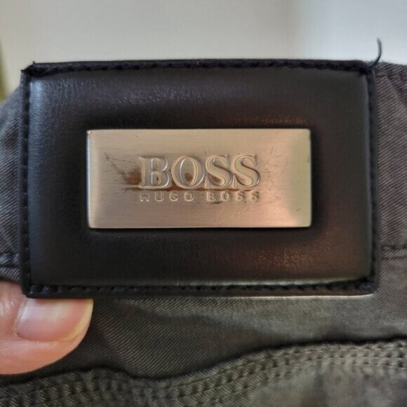 Hugo Boss relaxed fit casual dress pants trousers jeans dark gray size 38 - Picture 12 of 12